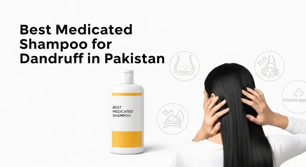 Best medicated shampoo for dandruff in Pakistan – anti-dandruff treatment for healthy scalp.
